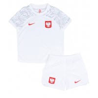 Polen Replika babykläder Hemmaställ Barn VM 2022 Kortärmad (+ korta byxor)